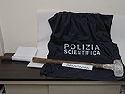 La mazza sequestrata dalla Polizia