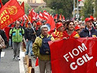 Protesta operai Fiom-Cgil