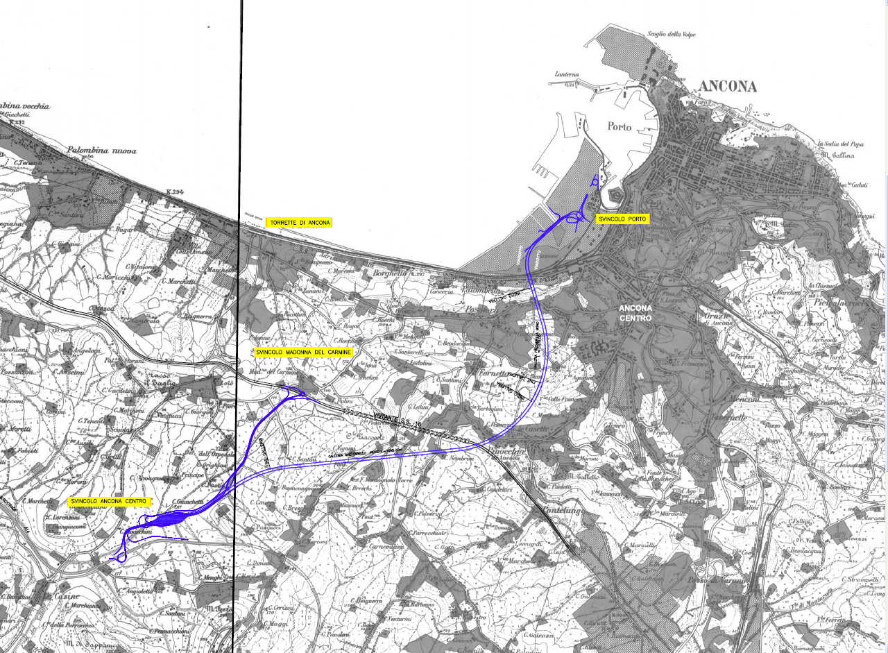 Il progetto per l'uscita Ovest di Ancona