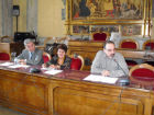 Da sinistra - Malpiedi (Carifac), Ruggeri ( assessore), Paoli (dir. biblioteca)