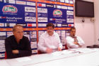 Un momento della conferenza stampa