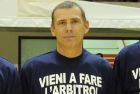 Il signor Pasetto di Firenze al PalaTriccoli prima di una partita dello scorso campionato