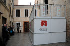 Restauro del Teatro Pergolesi di Jesi, inaugurata la piattaforma mobile per il palcoscenico