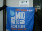 Manifestazione per l'acqua sotto la'AATO2 di Jesi