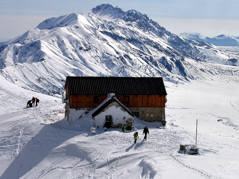 Gran Sasso e rifugio Duca degli Abruzzi