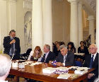 Il tavolo dei relatori: Togni, Bellini, Papadopoulos e Ceccarelli